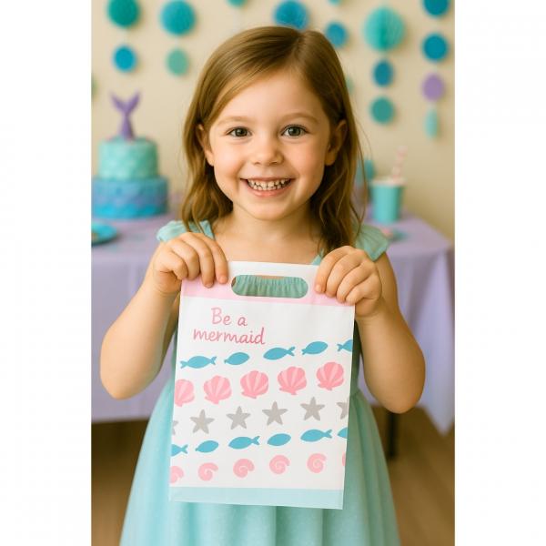 Geschenktüte Be a Mermaid 24 cm 8 Stück