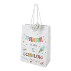Geschenktüte Hurra Schule, M, ca.23cmH