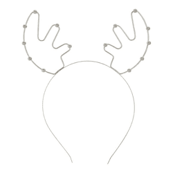 Haarreif Weihnachten Rentiergeweih, silber