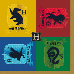 Harry Potter - Häuser - 16 Servietten - 33 x 33 cm
