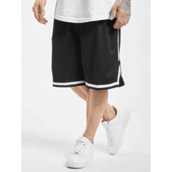 lässige URBAN CLASSICS Herren Shorts 130 g/m² Schwarz/Weiß