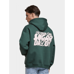 lässiger Another Cotton Lab Herren Hoodie mit Baumwolle Grün