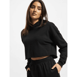 lässiger Urban Classics Damen Hoodie Kapuze 300 g/m² mit Baumwolle Schwarz