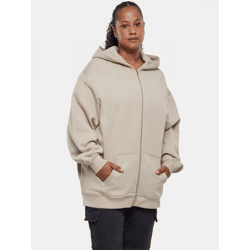 lässiger Urban Classics Damen Hoodie Kapuze Oversize 300 g/m² mit Baumwolle Beige