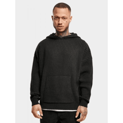 lässiger URBAN CLASSICS Herren Hoodie große Kapuze Kordelzug 5 g/m² Schwarz
