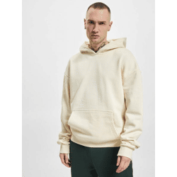lässiger Urban Classics Herren Hoodie Kordelzug Kapuze 460 g/m² mit Baumwolle Ecru-Weiß