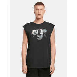 lässiges Lost Youth Herren T-Shirt Oversize 180 g/m² mit Baumwolle Schwarz