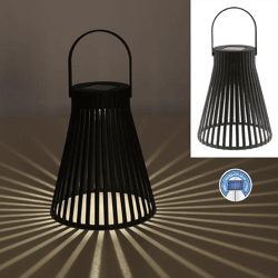 LED Solar Laterne, Stripes, ca. 19cmH