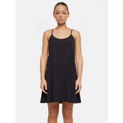 leichtes Urban Classics Damen Kleid Stretch 180 g/m² mit Baumwolle Schwarz