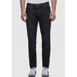 moderne 2Y Premium Herren Jeans Skinny Fit Stretch mit Baumwolle Schwarz