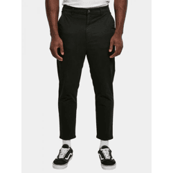 moderne URBAN CLASSICS Herren Jeans Stretch Reißverschluss Taschen mit Baumwolle Schwarz