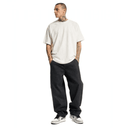 Moderne URBAN CLASSICS Herren Loose Fit Jeans – Klassische Denim-Hose aus Baumwolle in Schwarz