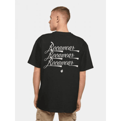 modernes Rocawear Herren T-Shirt Oversize 240 g/m² mit Baumwolle Schwarz