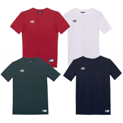 Outfitter OCEAN FABRICS TAHI Kinder T-Shirt nachhaltiges Mädchen und Jungen Präsentations-Shirt Sommer-Shirt Sport OUT-K-1020 Rot, Dunkel