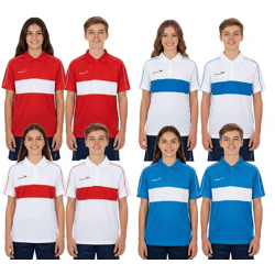 PENALTY Polo Matis Jr Kinder Polo-Hemd aus schnelltrocknendem DRY ON-Material Sport-Shirt 310703 Weiß, Rot oder Blau