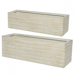 (R) Blumenkasten Alex Outdoor Sand 70 cm 2er Set