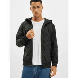 schlichte Urban Classics Herren Jacke Kordelzug Taschen 75 g/m² Schwarz