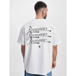 sportliches Rocawear Herren T-Shirt Oversize 240 g/m² mit Baumwolle Weiß