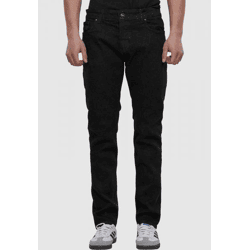 stylische 2Y Premium Herren Jeans Skinny Fit Stretch mit Baumwolle Schwarz