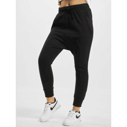 vielseitige URBAN CLASSICS Damen Hose Kordelzug Taschen 210 g/m² mit Baumwolle Schwarz