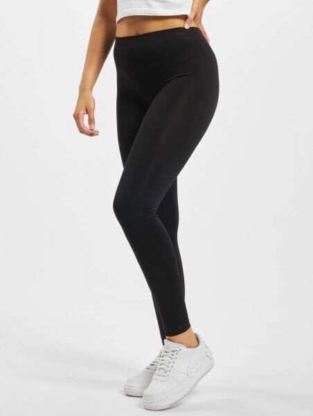 vielseitige URBAN CLASSICS Damen Hose Stretch Ketten-Detail Schwarz