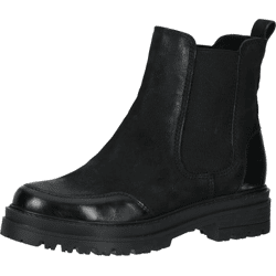 Elegante Sansibar Stiefelette Schlupfschuhe für Damen 1101069 01 Schwarz