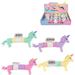 Fidget Eenhoorn stretch 13 cm 4 assorti