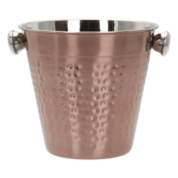 Flaschenkühler gehämmert Copper Edelstahl, ca. 20cmH