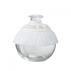 J-Line Vase „Schelp S“, weiß, 10 cm