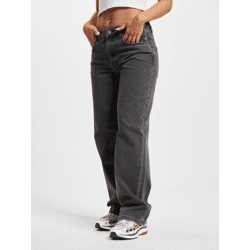 moderne DEF Damen Jeans Skinny Fit mit Baumwolle Grau