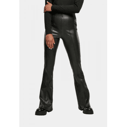 moderne Urban Classics Damen Jeans Stretch Reißverschluss Slim Fit Schwarz