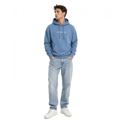 ON THAT ASS Bale Herren Hoody Kapuzen-Pullover Baumwoll-Sweater mit Kängurutasche Hoodie Blau
