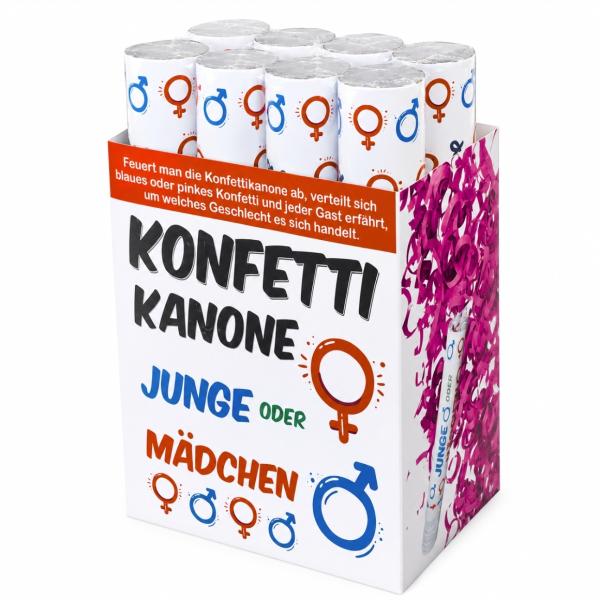 Partypopper Gender Reveal blau/rosa 30 cm