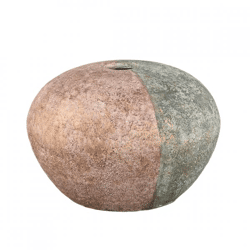 PTMD bloempot Chareece S cement bruin/grijs 30 cm
