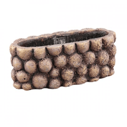 PTMD bloempot Gen M ovaal bruin 25 cm