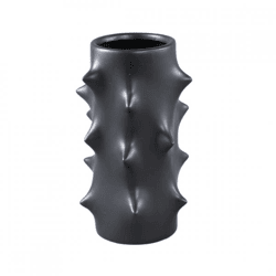 PTMD Oswaldo Flower Pot, Black, 33 cm