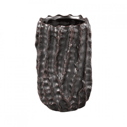 PTMD Vikton M Flower Pot, Gray, 20.5 cm