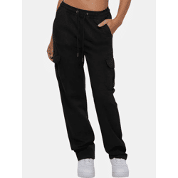 stylische Urban Classics Damen Jeans Stretch Taschen 320 g/m² mit Baumwolle Schwarz