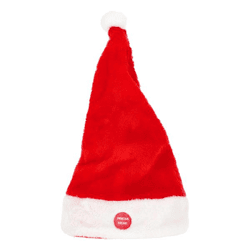 Wackelnde Weihnachtsmütze mit Musik, ca.40cmH