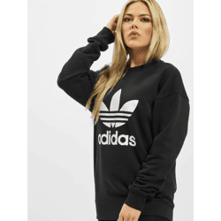 weiches adidas Damen Sweatshirt mit Baumwolle Schwarz/Weiß