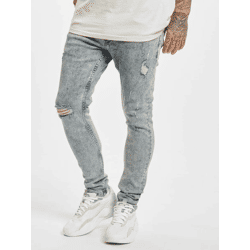 bequeme 2Y Premium Herren Jeans Skinny Fit Stretch mit Baumwolle Blau