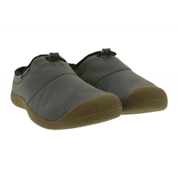 Bequeme KEEN Howser 3 Slide Herren Barfußschuhe Atmungsaktive Freizeit-Schuhe aus recyceltem Kunststoffstrick Slipper 1031048 Grau