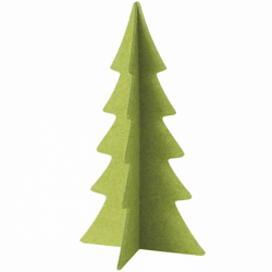 Boltze Weihnachtsbaum aus Filz, grün, 70 cm