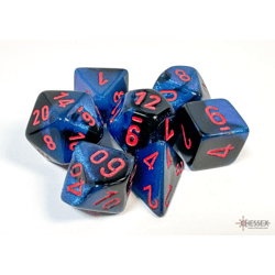 Chessex: Gemini Black-Starlight/Red Polyhedral 7-Dice Set