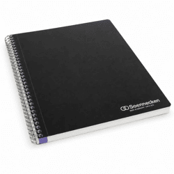 A4-sized lined notebook, 80 pages