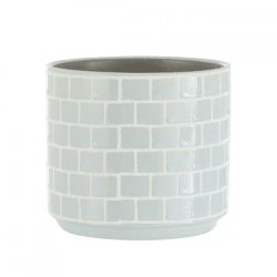 J-Line Blink Flower Pot, Blue, 12 cm