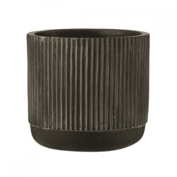 J-Line Blumentopf Serie M anthrazit 14 cm