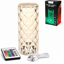 Out of the Blue-Lampe Crystal LED, wiederaufladbar, 21 cm
