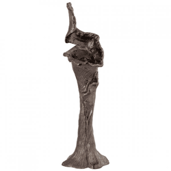 PTMD Kerzenhalter Mataly L aus Aluminium, bronzefarben, 65 cm