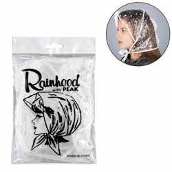 Regenkapje transparant stippen one size